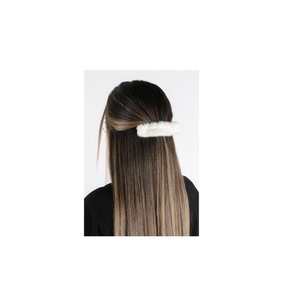 Trisa Accessoires Hairband & Hair Clip Fake-Fur-Look, Weiss
