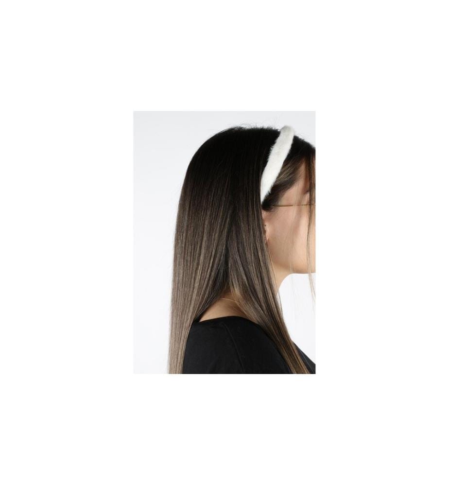 Trisa Accessoires Hairband & Hair Clip Fake-Fur-Look, Weiss