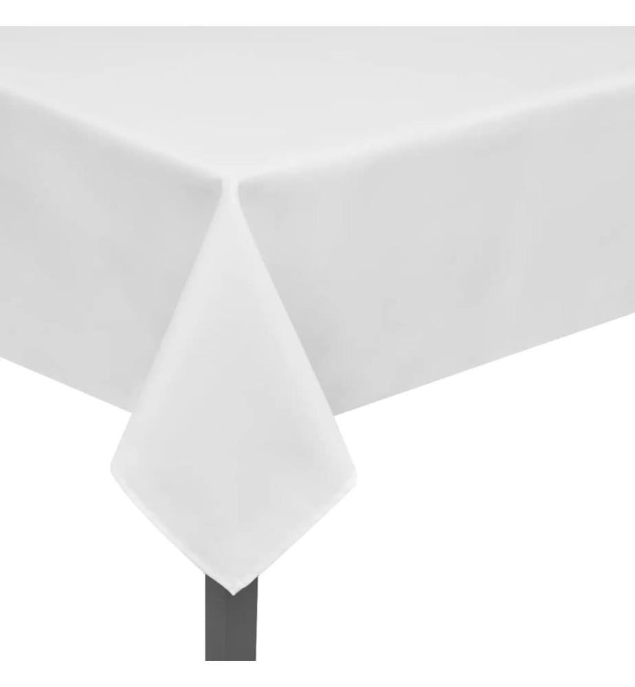 5 Tischdecken Weiss 100 x 100 cm