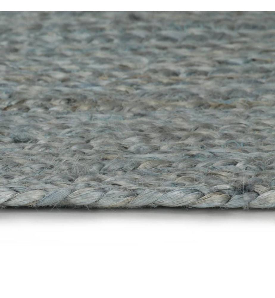 Teppich Handgefertigt Jute Rund 120 cm Olivgrün