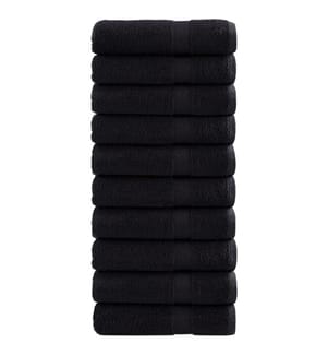 Essuie-mains de qualité supérieure SOLUND 10 pcs noir 600 g/m²