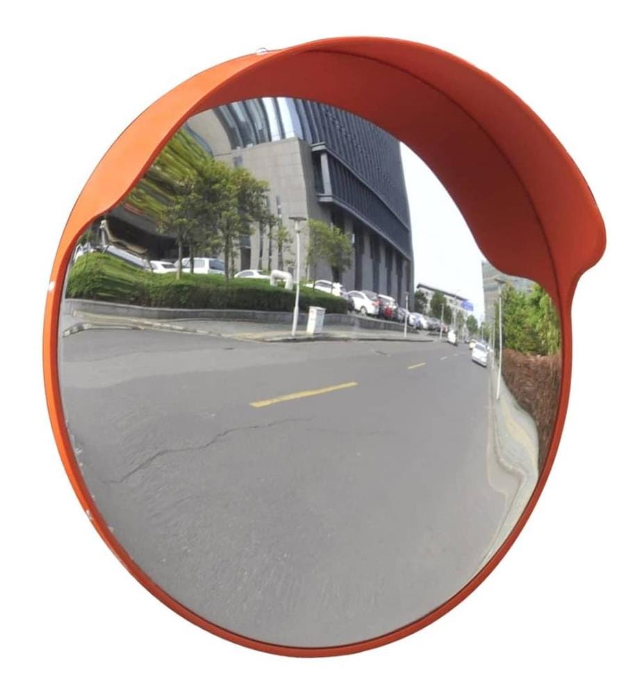 Verkehrsspiegel Konvex PC-Kunststoff Orange 45 cm Outdoor