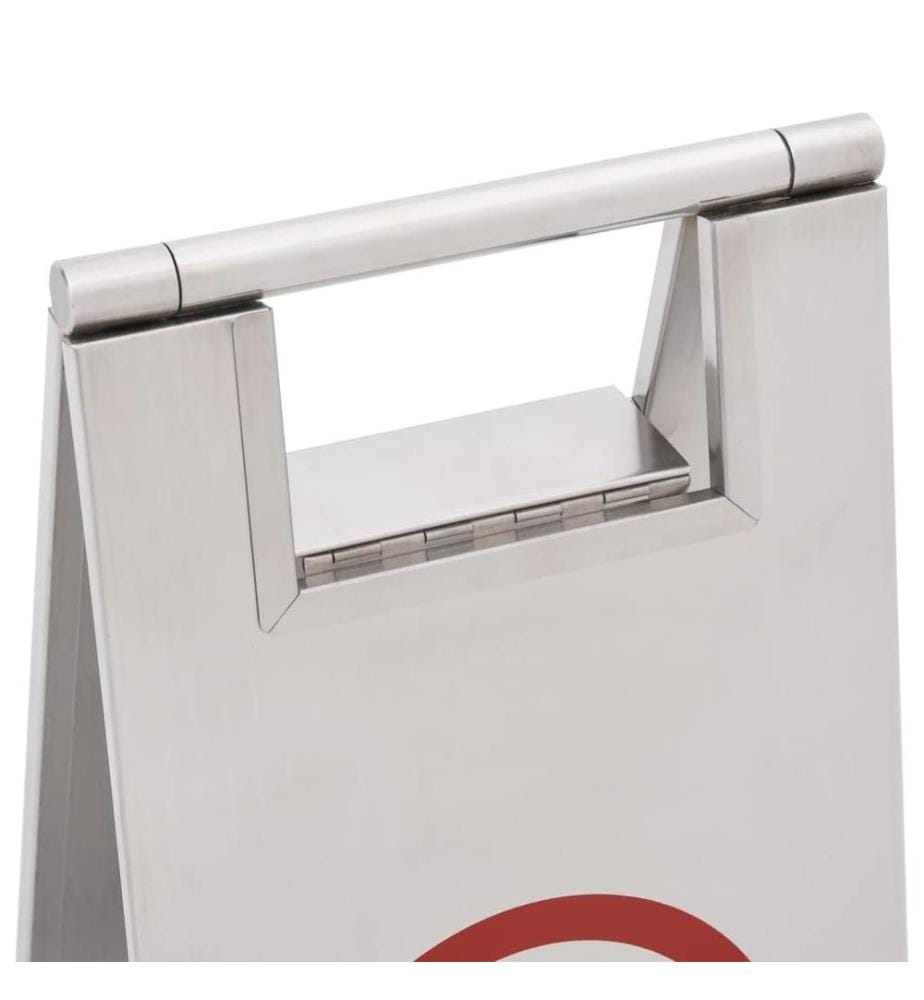 Klappbares Parkschild Edelstahl