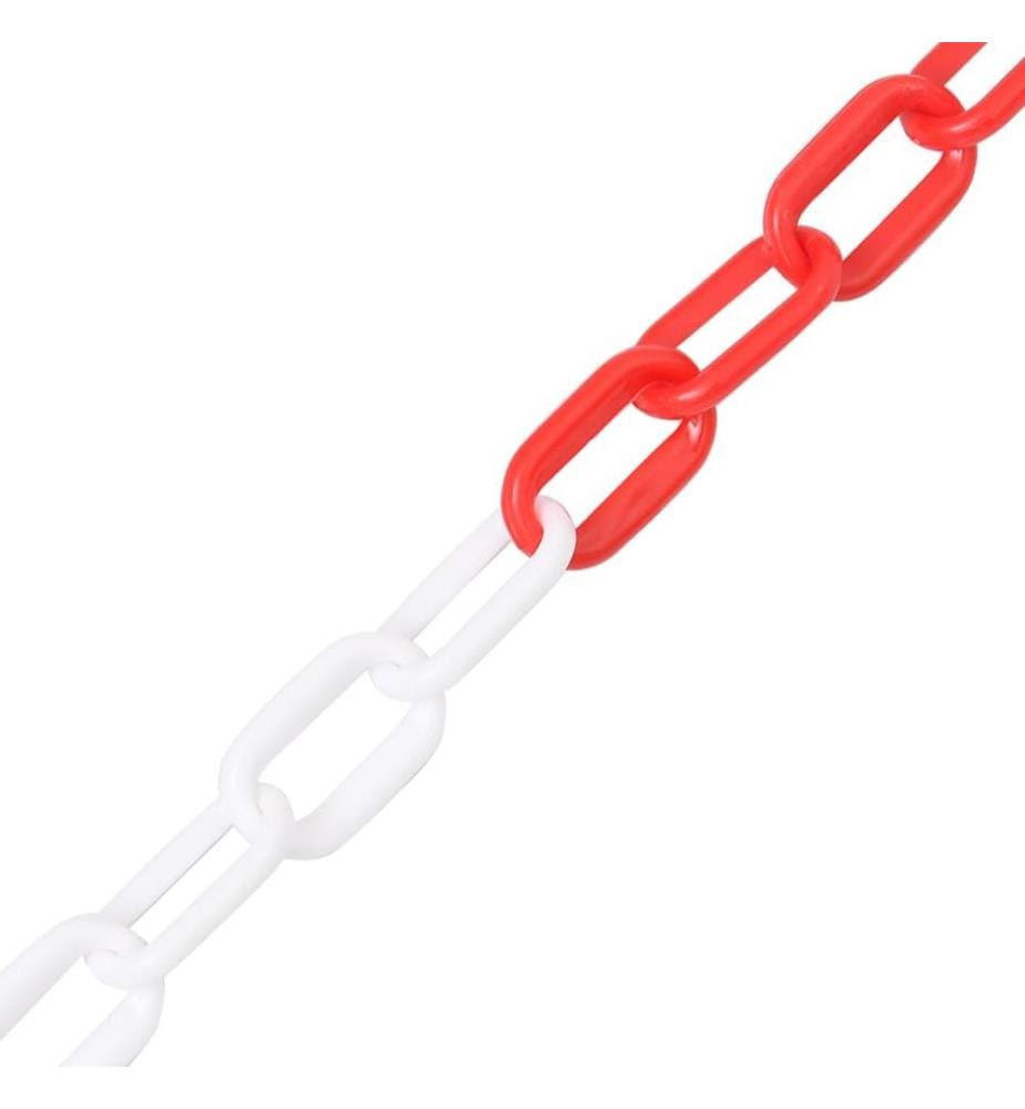 Absperrkette  Rot und Weiss 100 m Ø6 mm Kunststoff