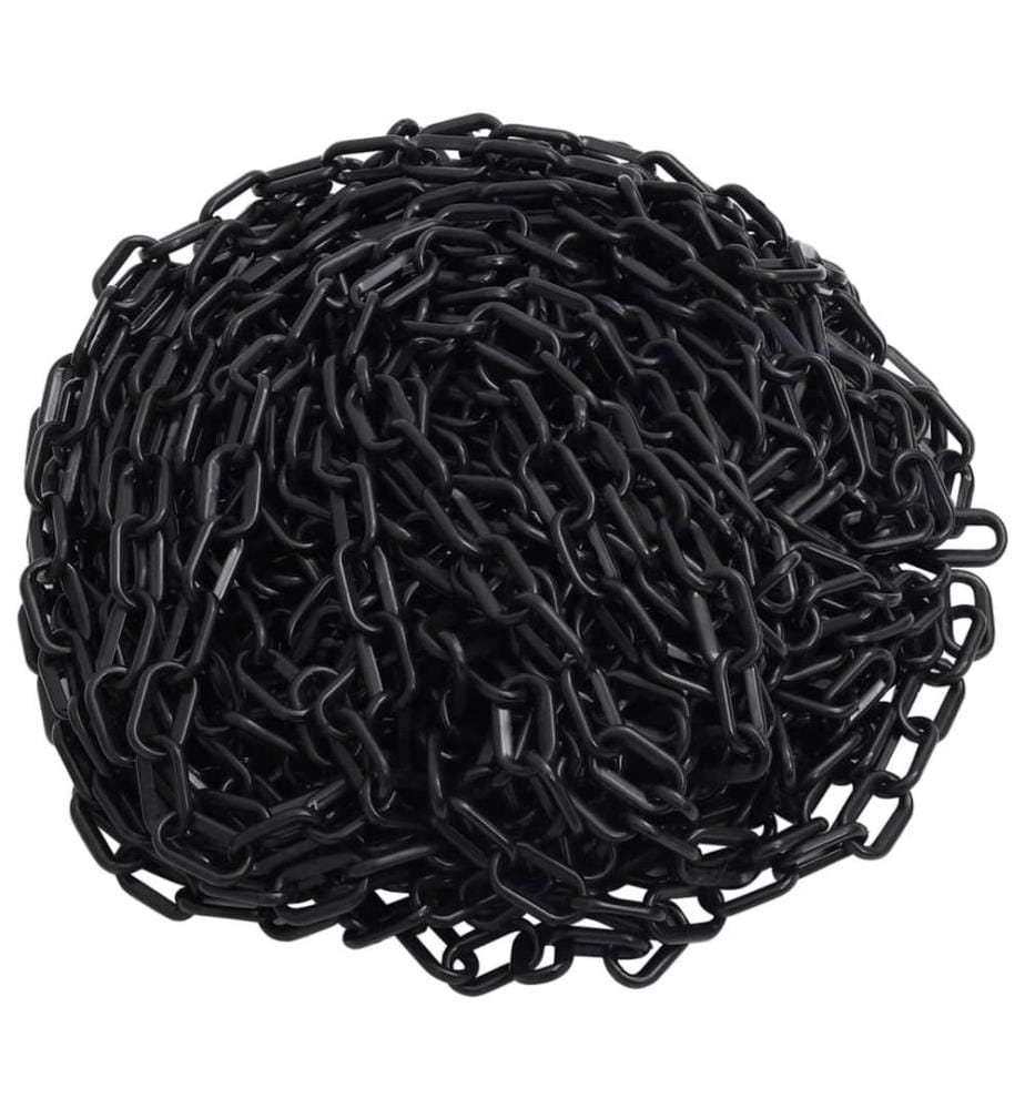 Absperrkette Schwarz 30 m Ø8 mm Kunststoff