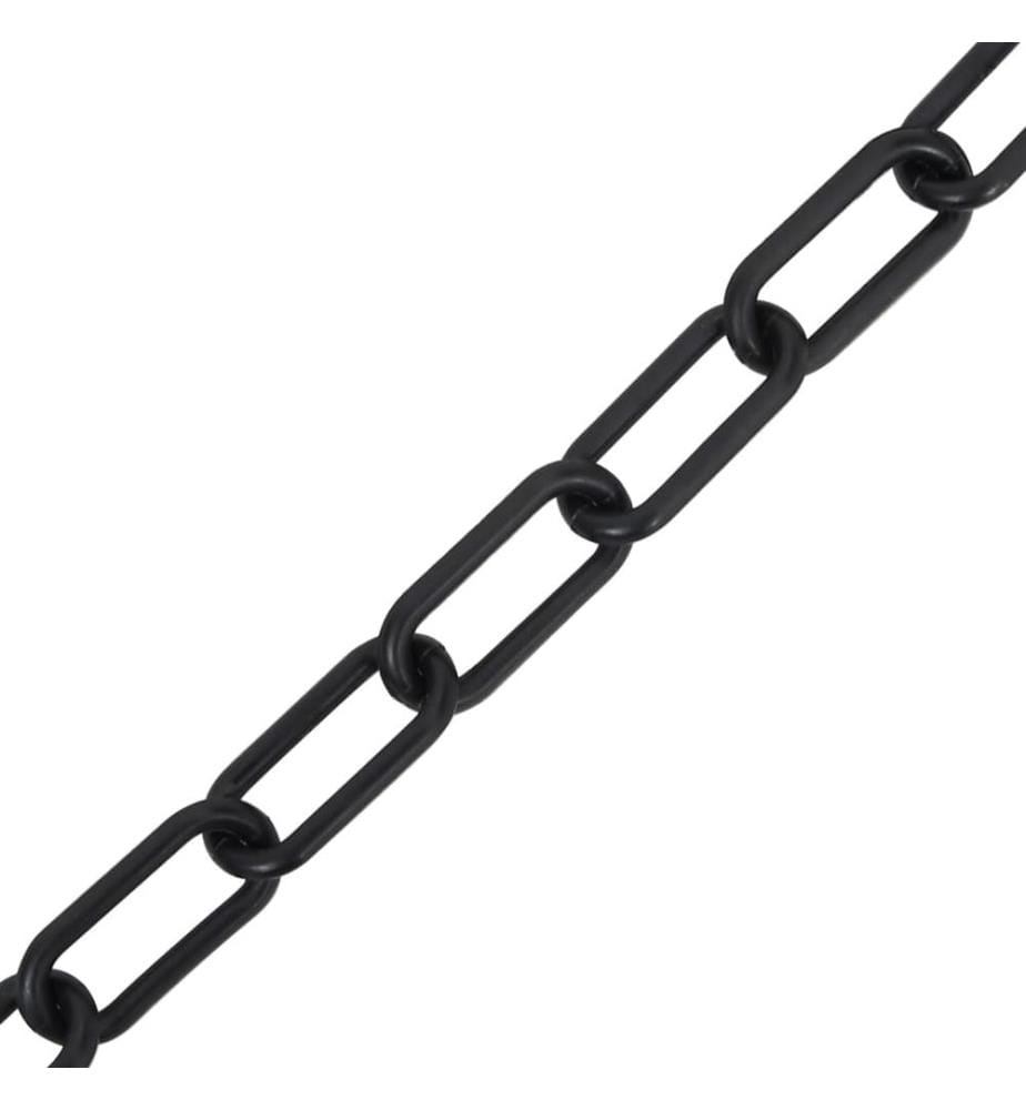 Absperrkette Schwarz 30 m Ø8 mm Kunststoff