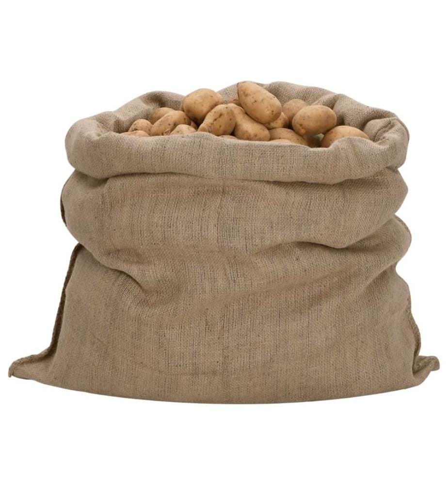 Sacs en jute 10 pcs 100x110 cm 100 % jute 340 g/m²