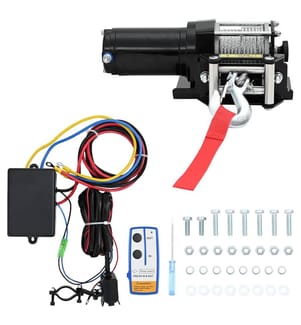Treuil électrique 12 V 1360 kg avec télécommande sans fil