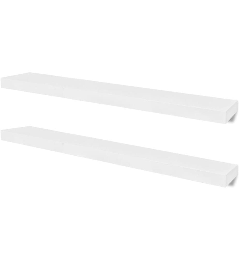 Wandregale 2 Stk. MDF Weiss