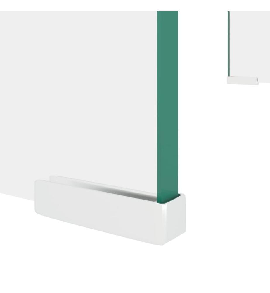 TV-Tisch/Bildschirmerhöhung Glas Transparent 60x25x11 cm