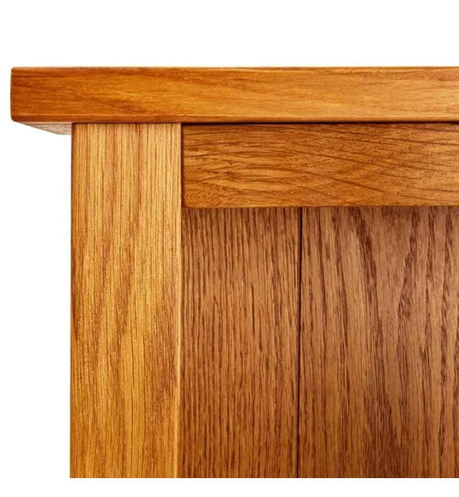 Bücherregal 3 Fächer 70x22,5x82 cm Massivholz Eiche