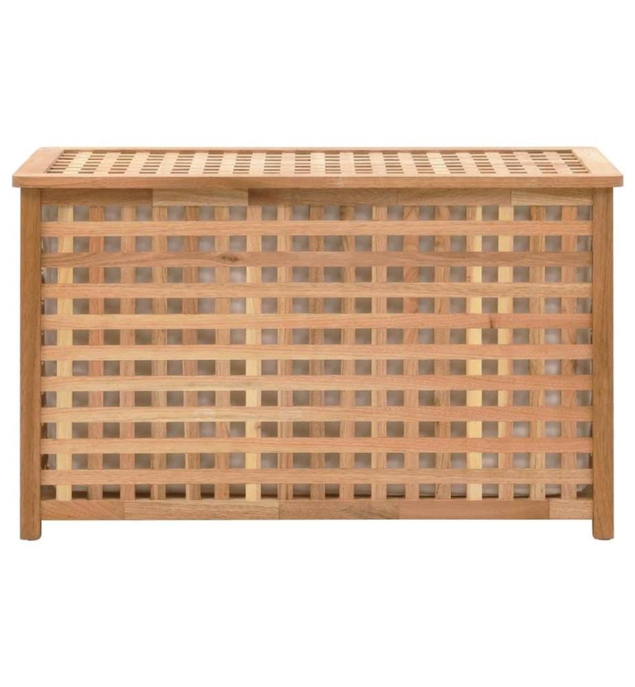 Wäschetruhe 77,5×37,5×46,5 cm Walnuss Massivholz