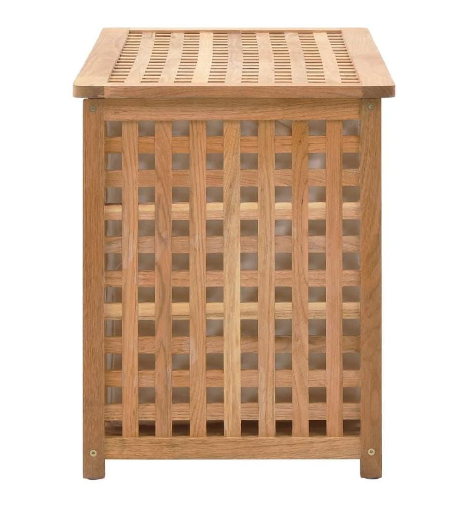 Wäschetruhe 77,5×37,5×46,5 cm Walnuss Massivholz