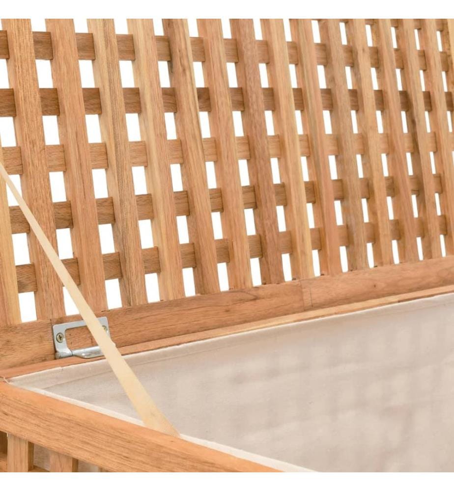 Wäschetruhe 77,5×37,5×46,5 cm Walnuss Massivholz