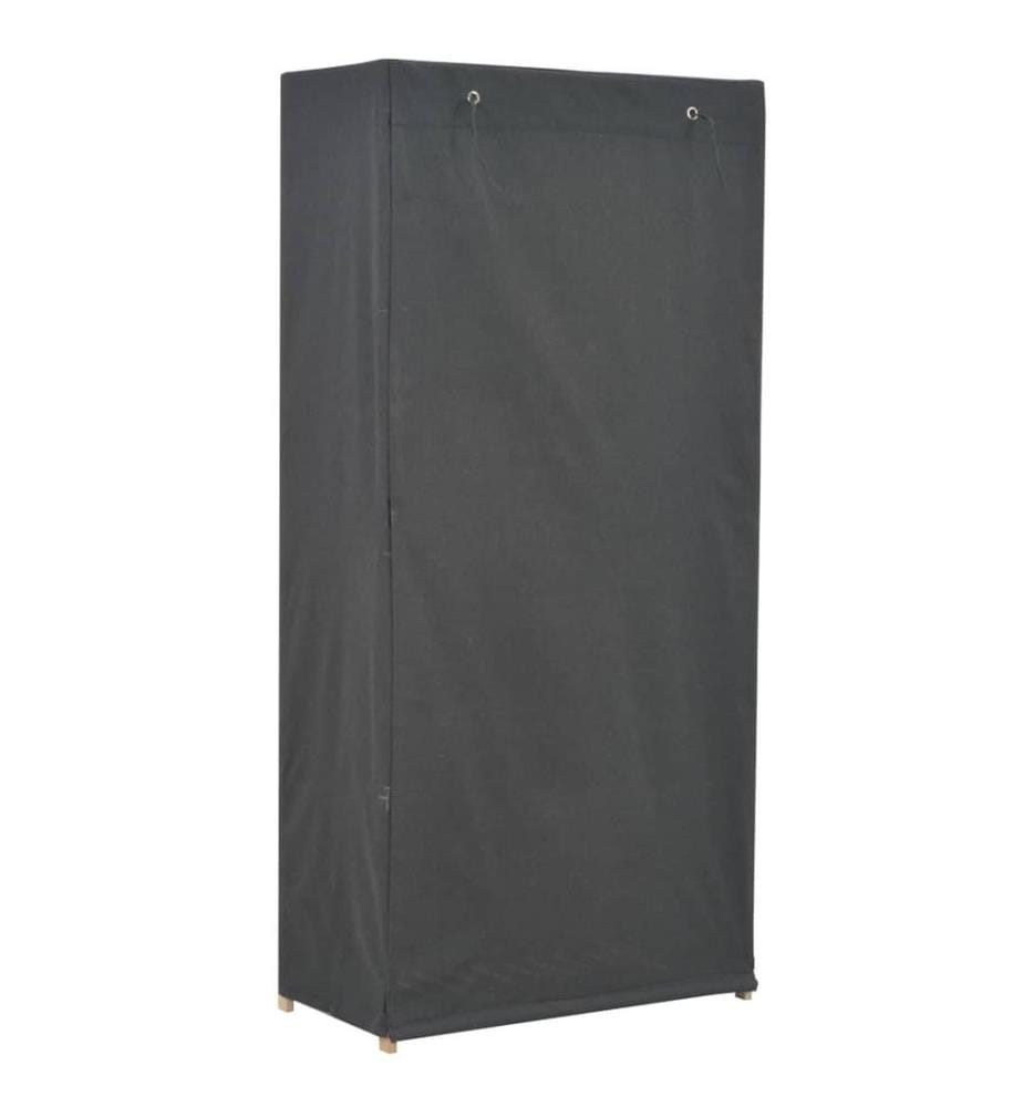 Kleiderschrank Grau 79 x 40 x 170 cm Stoff