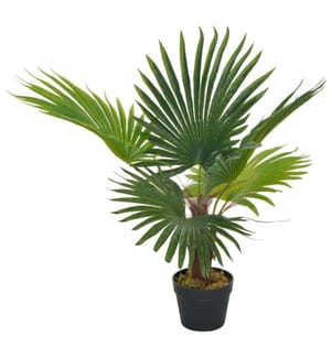 Künstliche Pflanze Palme mit Topf Grün 70 cm