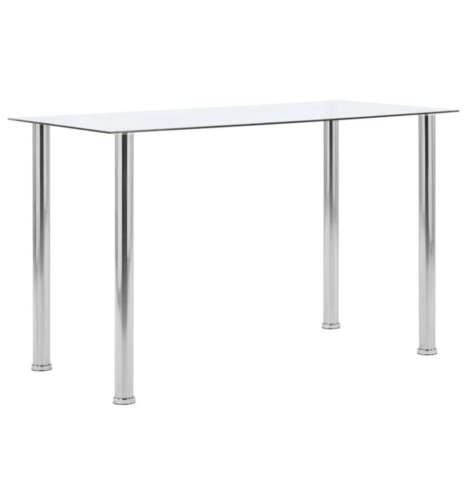 Esstisch Transparent 120 x 60 x 75 cm Hartglas