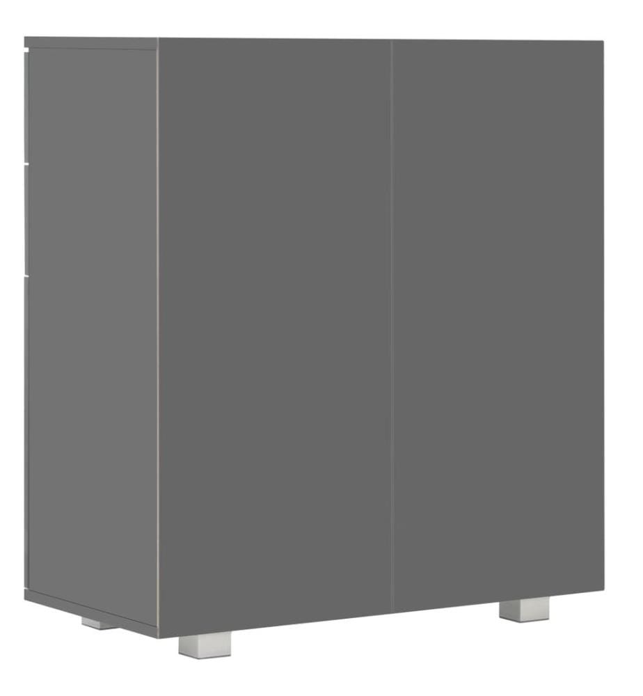 Sideboard Hochglanz-Grau 71x35x80 cm Holzwerkstoff