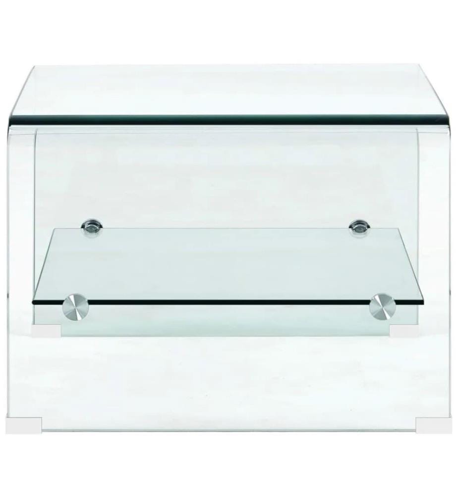 Table basse Clair 50 x 45 x 33 cm Verre trempé