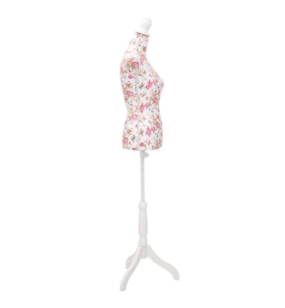 Damenbüste Schneiderpuppe Büste Torso Mannequin Baumwolle Weiss Rose