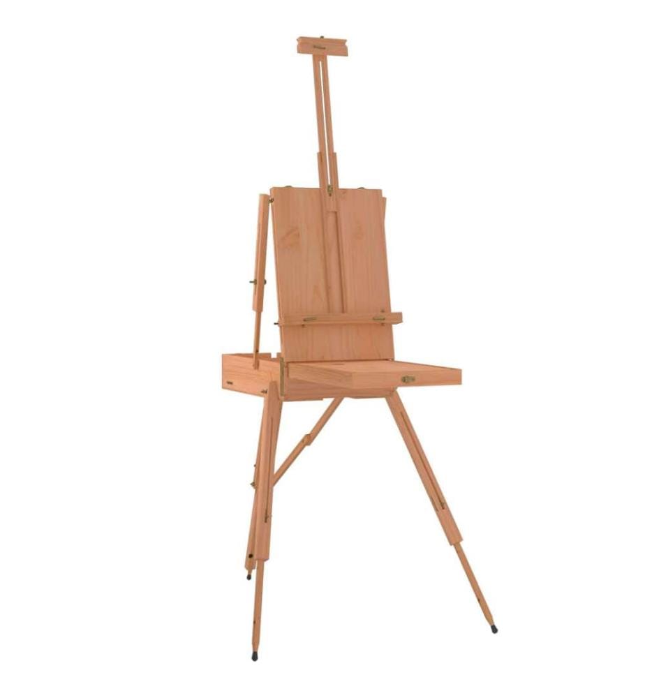 Staffelei 81x121x173 cm Massivholz Buche
