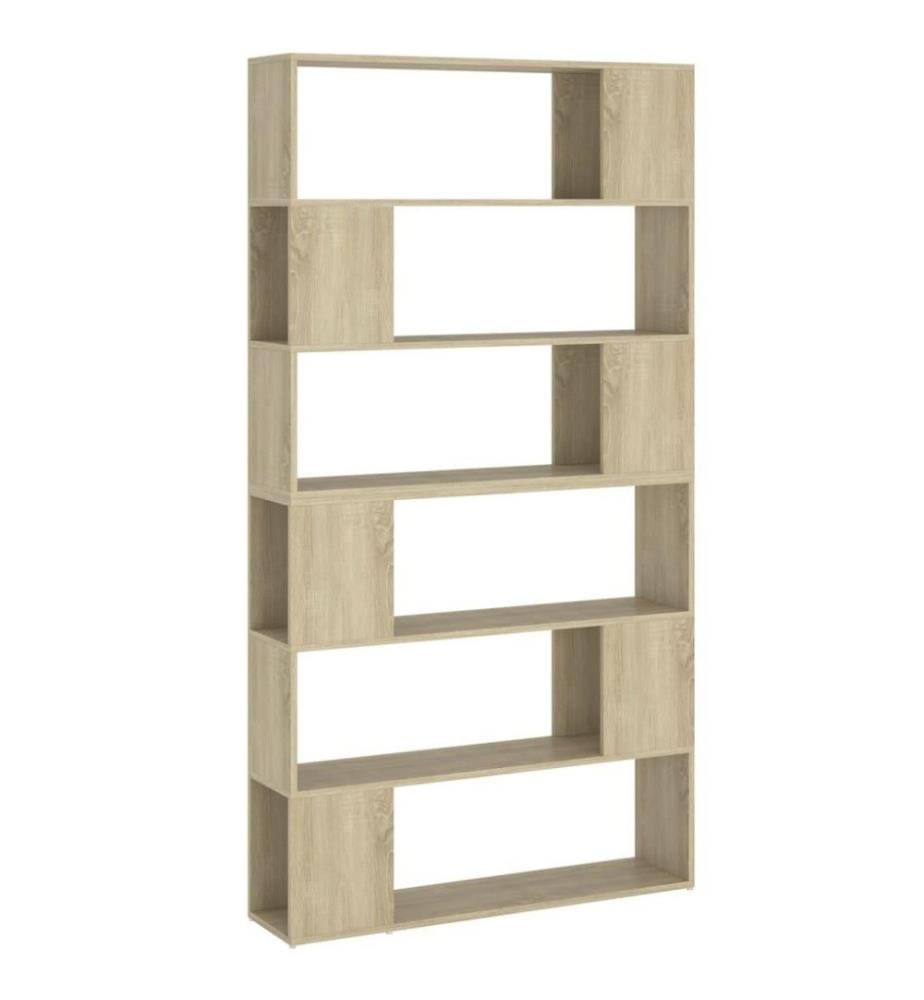 Bücherregal Raumteiler Sonoma-Eiche 100x24x188 cm