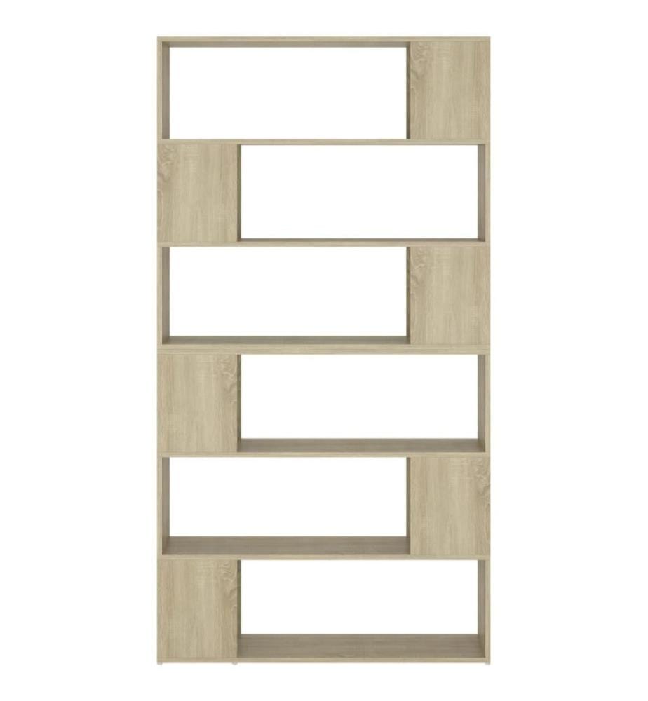 Bücherregal Raumteiler Sonoma-Eiche 100x24x188 cm