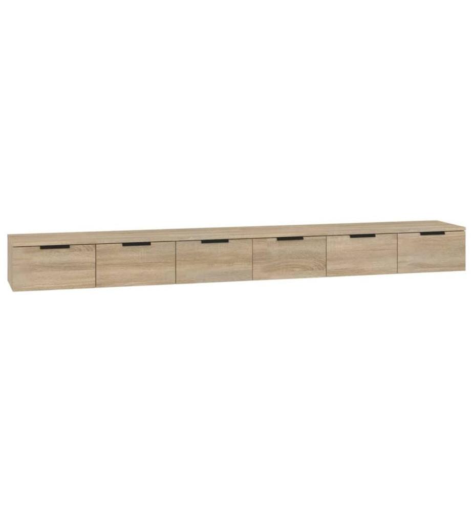 Wandschränke 2 Stk. Sonoma-Eiche 102x30x20 cm Holzwerkstoff