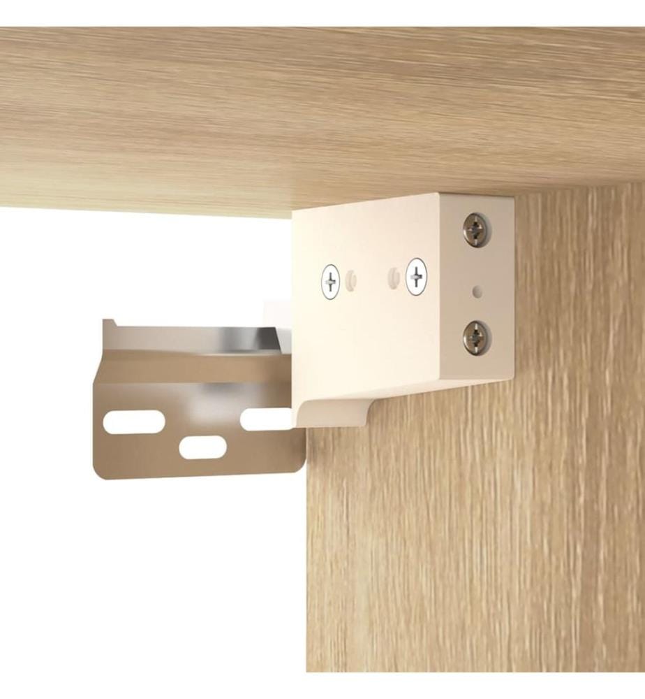 Wandschränke 2 Stk. Sonoma-Eiche 102x30x20 cm Holzwerkstoff