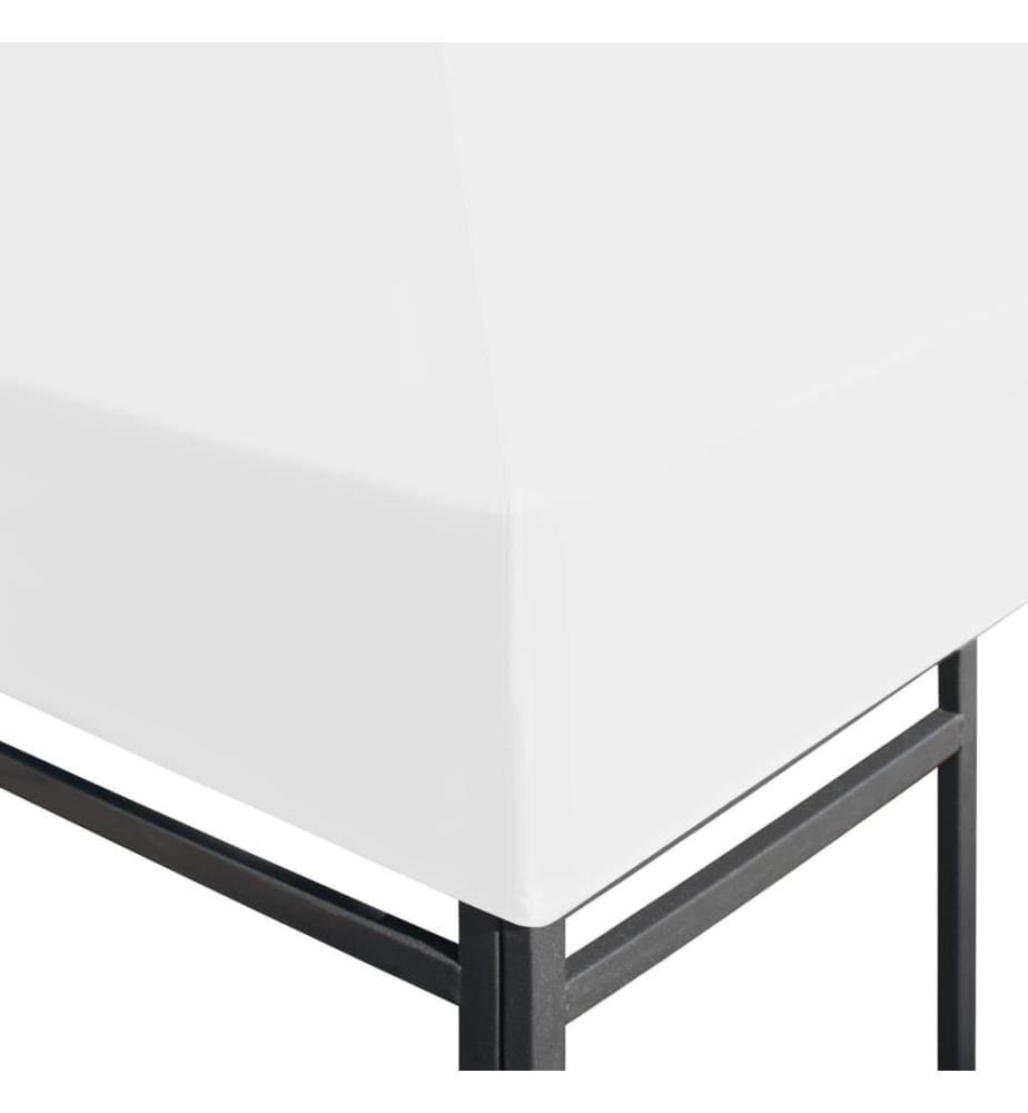 Toile de toit de belvédère 270 g/m² 3x3 m Blanc
