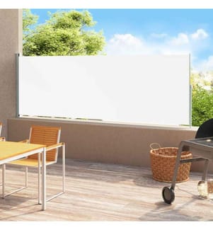 Seitenmarkise Ausziehbar 200x500 cm Creme