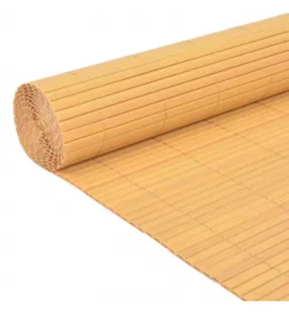 Gartenzaun Doppelseitig 90x400 cm Gelb