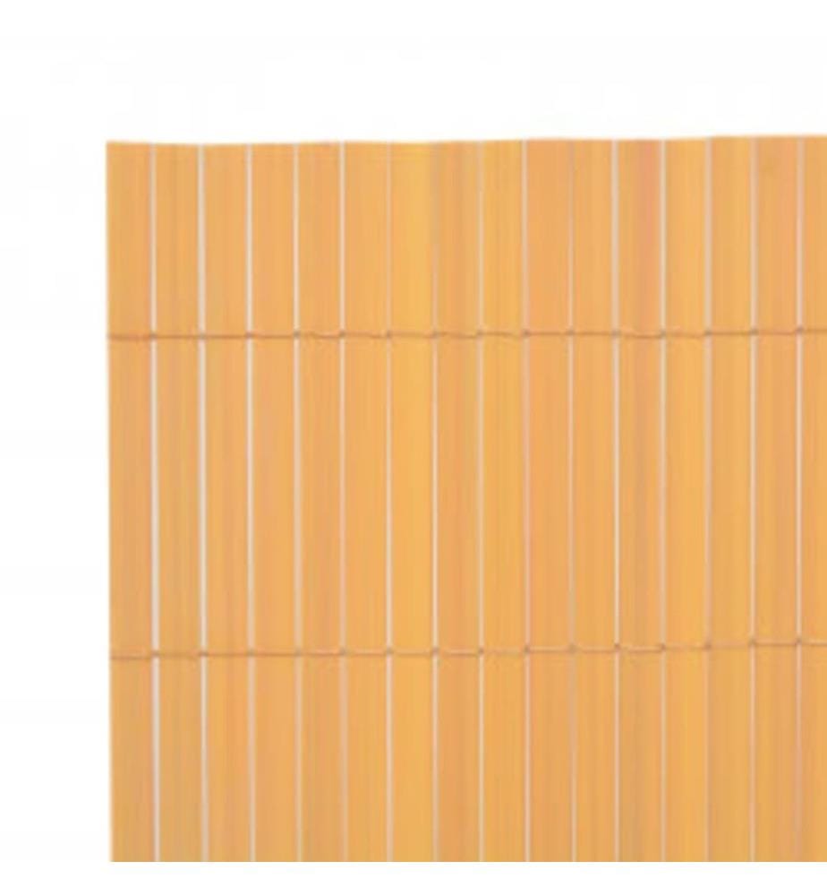 Gartenzaun Doppelseitig 90x400 cm Gelb