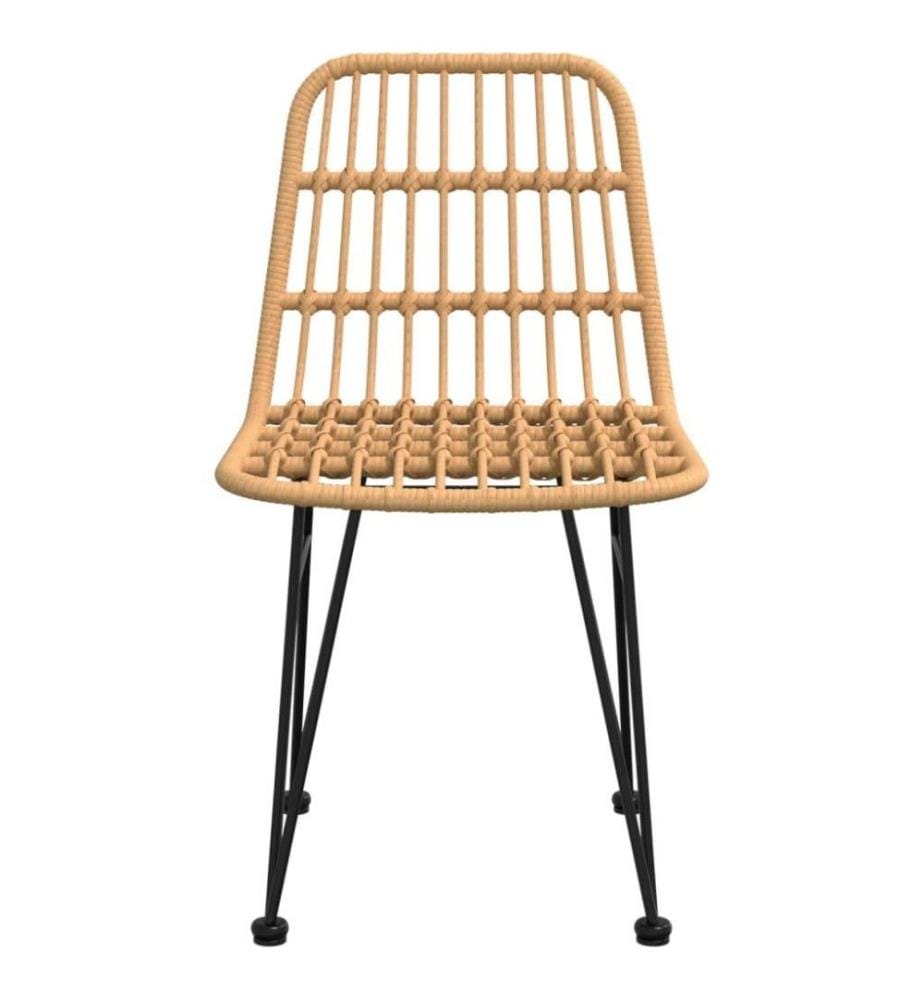 Chaises de jardin 2 pcs 48x62x84 cm Résine tressée