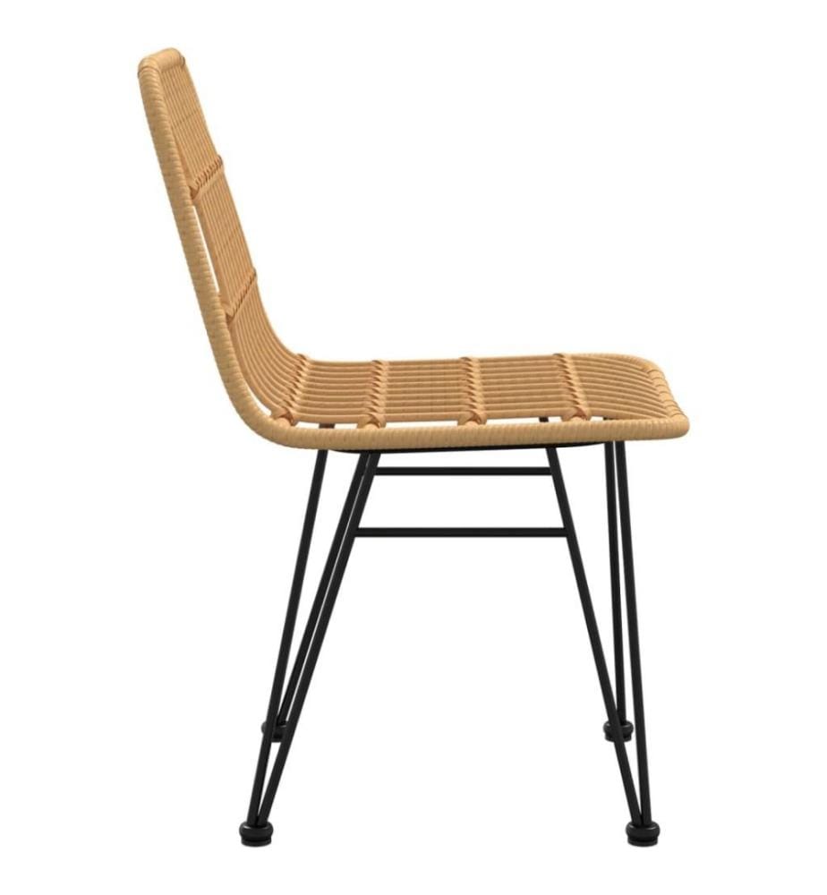 Chaises de jardin 2 pcs 48x62x84 cm Résine tressée