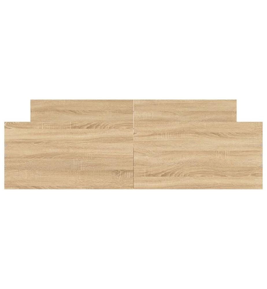 Bettgestell mit Kopf- und Fussteil Sonoma-Eiche 160x200 cm
