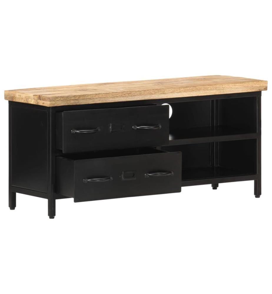 TV-Schrank 90x30x41 cm Raues Mangoholz