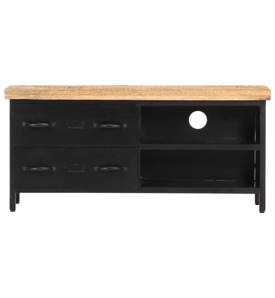 TV-Schrank 90x30x41 cm Raues Mangoholz