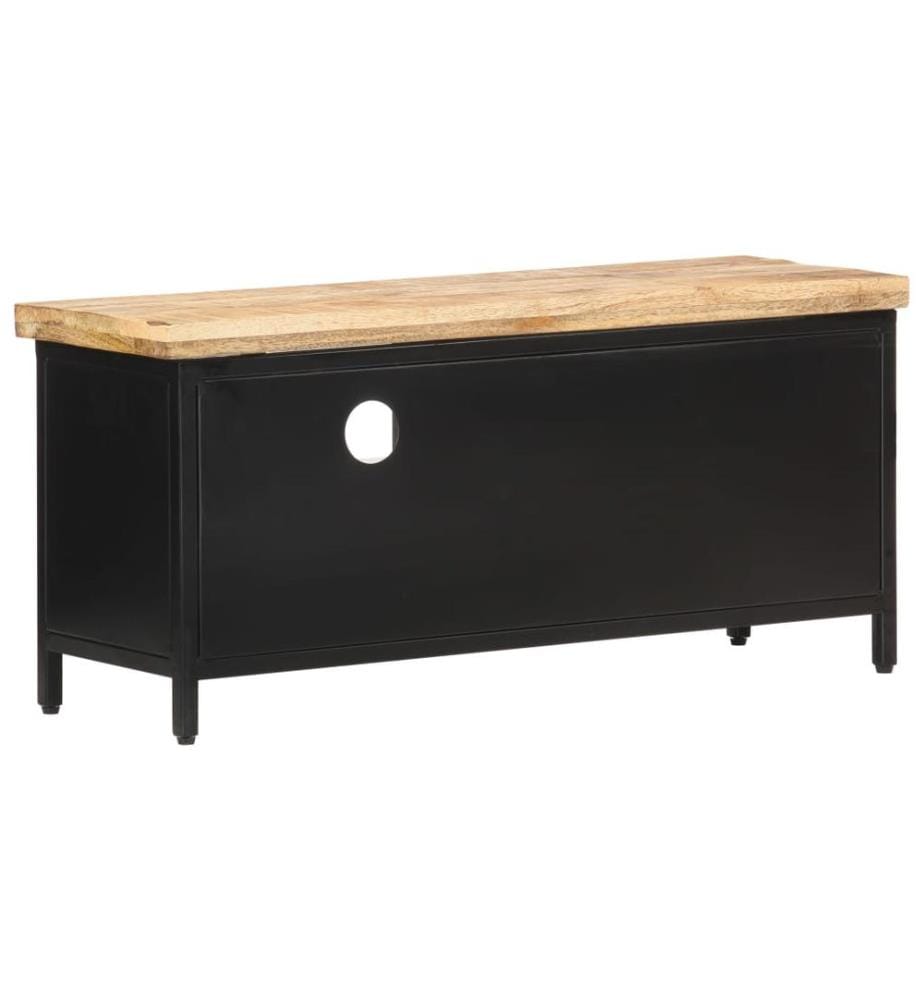 TV-Schrank 90x30x41 cm Raues Mangoholz