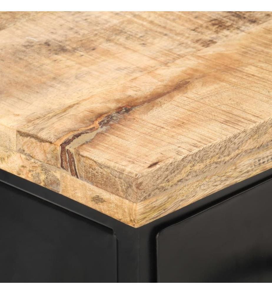 TV-Schrank 90x30x41 cm Raues Mangoholz