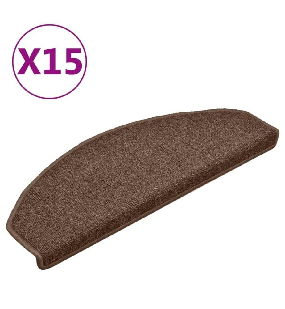 Stufenmatten 15 Stk. 65x24x4 cm Braun Halbrund Gross