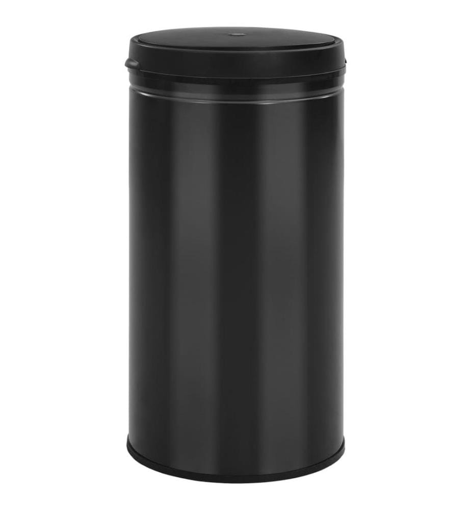 Automatischer Sensor-Mülleimer 60 L Kohlenstoffstahl Schwarz