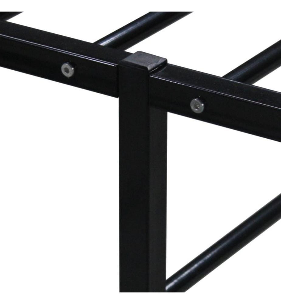 Bettgestell Schwarz Metall 100x200 cm