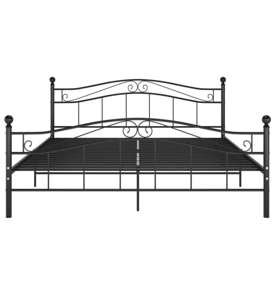 Bett Schwarz Metall 180x200 cm