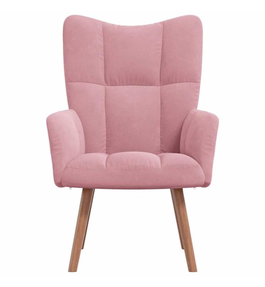 Relaxsessel Rosa Samt