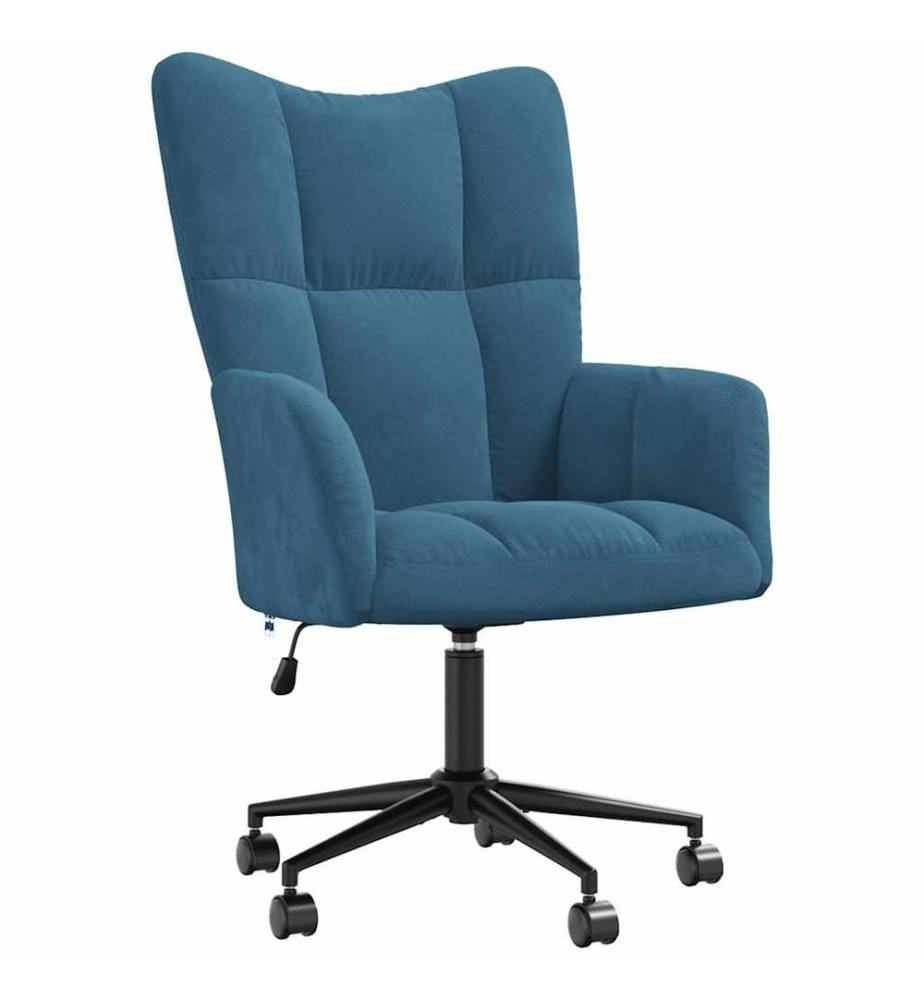 Relaxsessel Blau Samt