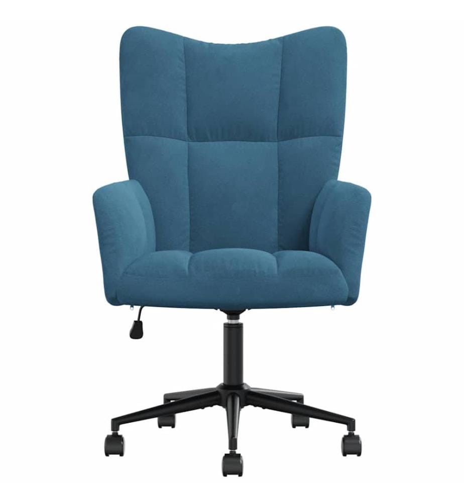 Relaxsessel Blau Samt