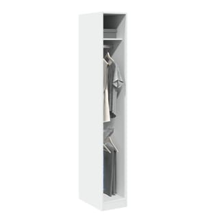 Kleiderschrank Weiss 30x50x200 cm Holzwerkstoff