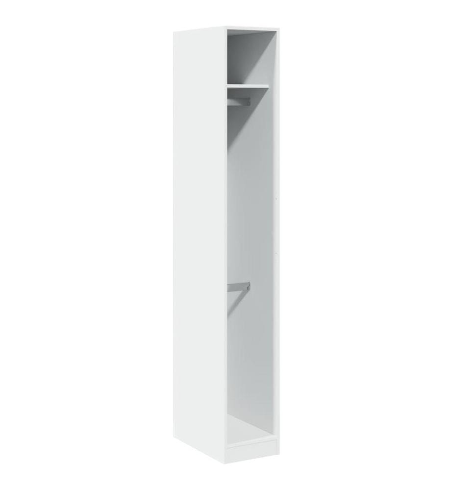 Kleiderschrank Weiss 30x50x200 cm Holzwerkstoff