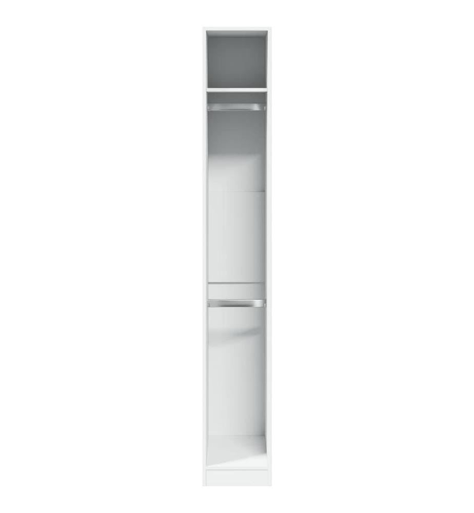 Kleiderschrank Weiss 30x50x200 cm Holzwerkstoff